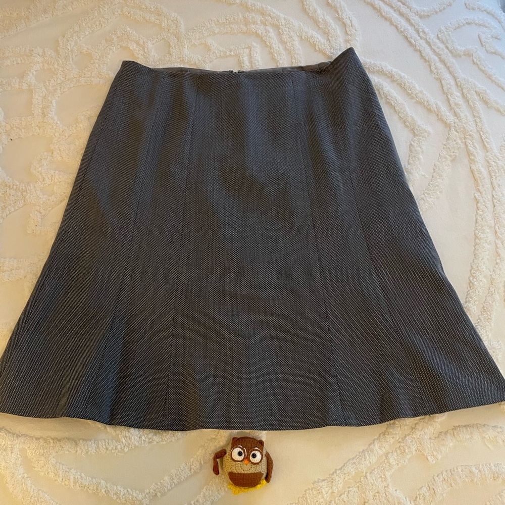 Talbots 12 Classic Dark Gray A-Line Women's Skirt